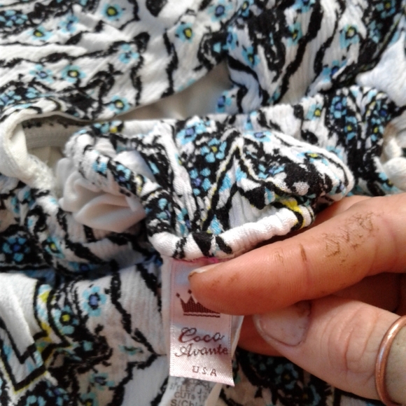 FREE WITH PURCHASE festival summer geometric romper tassles open back - Picture 5 of 5